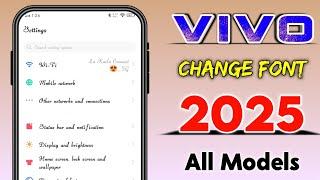 Vivo phone me font style kaise change kare free me without any app 2025 || how to change font style