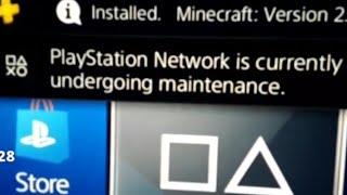 playstation network is currently undergoing maintenance, 2020