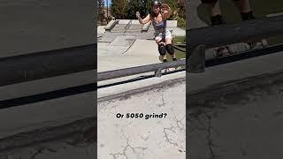 Rail Grinds or Slides on Rollerskates?