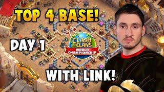 TOP 4 TH16 WORLD CHAMPIONSHIP BASE WITH LINK | CLASH WORLD FINALS DAY 1 BASES | COC.