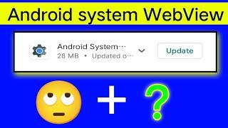  Android system WebView update in mobile  एक बार सेटिंग करो दोबारा यह प्रॉब्लम नहीं आएगी 