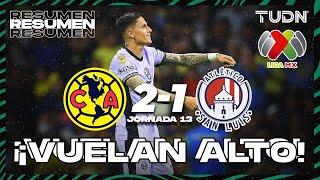 HIGHLIGHTS | América 2-1 Atl San Luis | CL2024 - Liga Mx J13 | TUDN