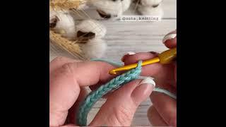Английская резинка крючком .