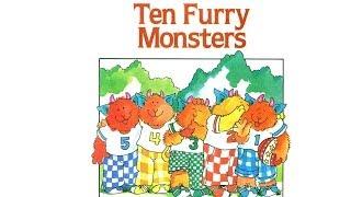 TEN FURRY MONSTERS by Stephanie Calmenson.  Grandma Annii's Storytime