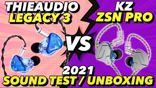 KZ ZSN Pro VS ThieAudio Legacy 3 Sound Test & Unboxing