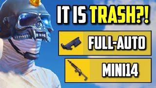 USING MINI14 FULL AUTO ATTACHMENT!! | PUBG Mobile