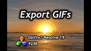 DaVinci Resolve Tutorial: How To Export Videos as GIFs