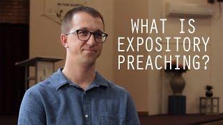What is expository preaching?