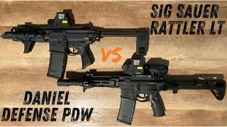 The Sig Sauer Rattler LT VS The Daniel Defense PDW