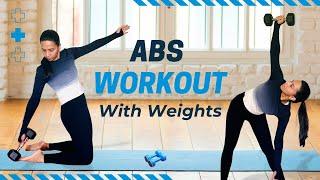 Intense Abs Workout with Dumbbells at Home| Build a Strong Core with this Challenging Abs Routine