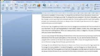How to insert Page Breaks in Word 2007