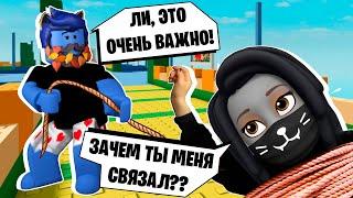 ДЕЛАЮ СНЕЖНОГО АНГЕЛА, но ЛЕО СВЯЗАЛ МЕНЯ! / Roblox Rope people simulator