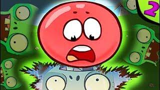 КРАСНЫЙ ШАР НАПАЛ НА ЗОМБИ ПРОТИВ РАСТЕНИЙ Несносный Шарик Plants vs zombies Red Ball 4 Мультик