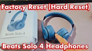 Beats Solo 4 Headphones: How to Factory Reset (Hard Reset) - Problems Connecting or Pairing?