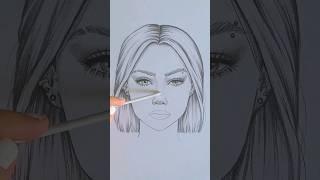 How to draw a face ️ #art #artwork #draw #drawing #anime #cartoon #diy #paint