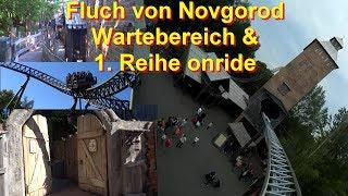 Fluch von Novgorod Onride Hansa Park 2017 – Wartebereich walk through & 1. Reihe onride front seat