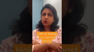 hair on breast English