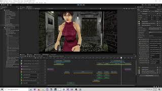 Unity 3D Timeline : Resident Evil Cut Scene : Retro Horror Template