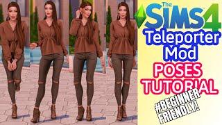 HOW TO: TELEPORTER MOD POSES TUTORIAL | SIMS 4 PLUS GIVEAWAY