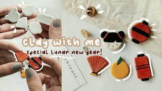 How I make my clay pins special for Lunar New Year! | Clay With Me 05 | Indonesia