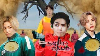 BTS play Squidgame MAKE dalgona Candy  Hindi dub // Part-1