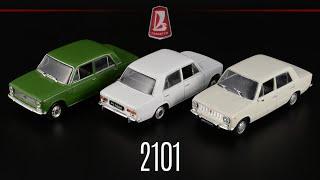 Large-scale fiasco: VAZ-2101 "Zhiguli" • Automobile legends of the USSR • Scale model 1:43