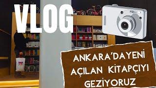 VLOG  Ankara'da Yeni Açılan Kitapçıyı Gezdik  Kitapçı Gezelim 