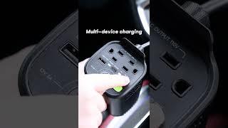 Ditch the Wall Outlet! Charge Laptops, Phones & More in Your Car with This! #shorts #inverter