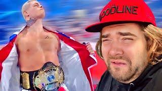 DAD GETS EMOTIONAL OVER CODYS WWE BELT!