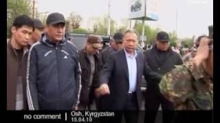 Kyrgyzstan: Bakiyev attends rally