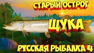 русская рыбалка 4 - Щука озеро Старый Острог - рр4 фарм Алексей Майоров russian fishing 4