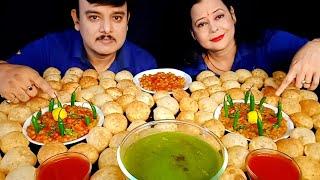 MUMBAI SPECIAL SPICYRAGDA PANIPURI CHALLENGE10 MIN*INDIAN STREET FOOD*CHILI EATING CHALLENGE#food