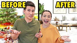 Taking Down Christmas Decorations + New Year Living Room Reset!