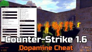 Counter-Strike 1.6 DOPAMINE CHEAT | LEGIT AIM / RAGEBOT / VISUALS / MISC | FREE DOWNLOAD