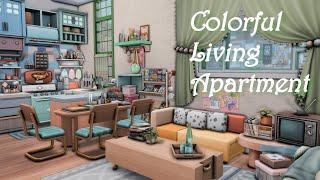 Colorful Living Apartment‍‍️REALISTIC floor plan [STOP MOTION][NOCC] THE SIMS4 #thesims4