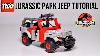 I Built a LEGO Jurrasic Park Jeep Wrangler! + Build Tutorial