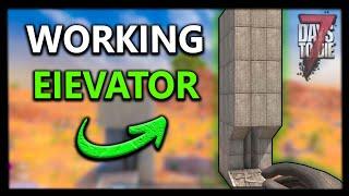 7 Days To Die - How To Make A Perfect Working Elevator System - 1.0