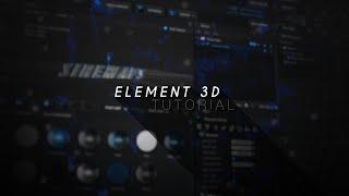 основы плагина element 3d для начинающих эдиторов :)