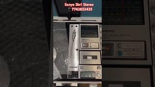 Sanyo G-2615-H 3in1 Record Player Radio Cassette Recorder Japan Music System Available #sanyo #3in1