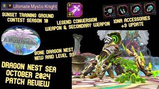 Dragon Nest SEA October 2024 Update Review : Bone Dragon Nest New Raid Lv 99, STG Contest S10 & More