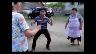 Russian drunk crazy dancing