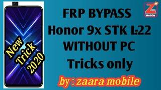 HONOR 9X FRP BYPASS/HONOR STK-L22 FRP BYPASS WITHOUT PC,DONGLE.