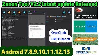 Zenon Tool V2.2,One Click Pinlock ,FRP, Password Latest Security Remove,Qualcomm,samsung,Spd,Android