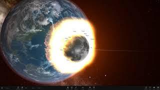 If the Moon hits Earth in Universe Sandbox 2