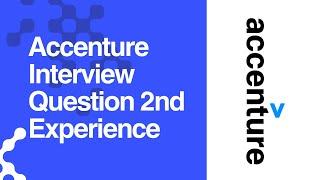 Accenture Interview Question 2nd Experience