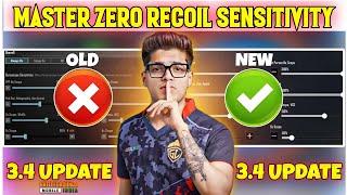 BGMI ZERO RECOIL SENSITIVITY IN INFINIX GT 20 PRO| UPDATE 3.4 Best sensitivity All Devices