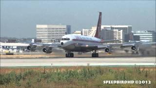 John Travolta's Private Boeing 707-138B [N707JT] Takeoff From Los Angeles