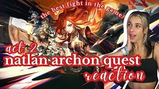 The best fighting scene in Genshin?   ⏐Natlan Archon Quest Act 2 reaction 