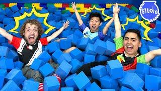 EXTREME GIANT FOAM PIT CHALLENGE!!