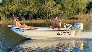 14ft Carolina Skiff J14 with Honda 30HP Outboard